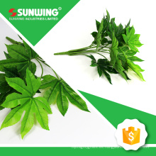 venta al por mayor toque natural palm hojas artificiales para la decoración con UV